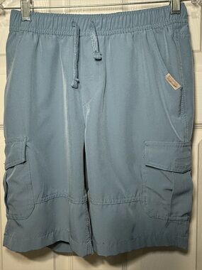 Boys Medium Cargo Drawstring Shorts Weatherproof Vintage